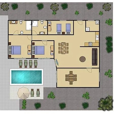 Playa Blanca Sleeps 6 Pool Wifi Villa